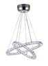 CWI Lighting Ring LED Chandelier With Chrome Finish Model: 5080P20ST-2R