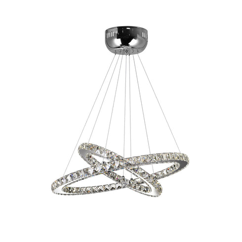 CWI Lighting Ring LED Chandelier With Chrome Finish Model: 5080P24ST-2R