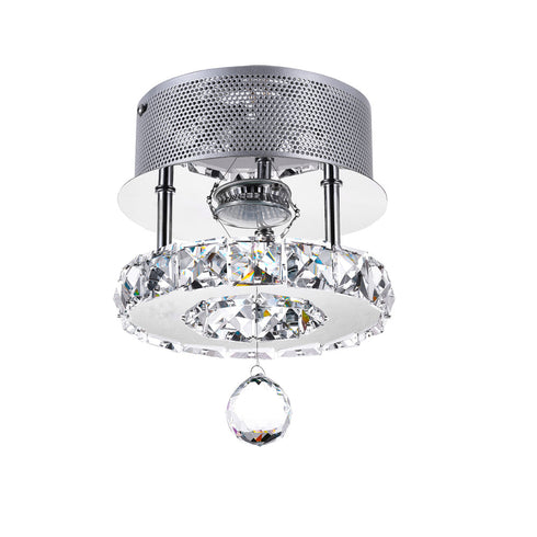 CWI Lighting Ring LED Flush Mount With Chrome Finish Model: 5080C7ST