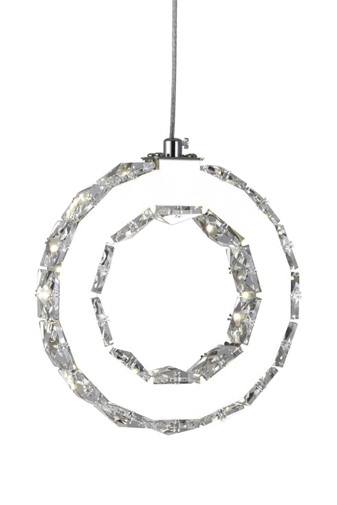 CWI Lighting Ring LED Multi Light Pendant With Chrome Finish Model: 5417P20ST-R