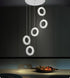 CWI Lighting Ring LED Multi Light Pendant With Chrome Finish Model: 5417P20ST-R