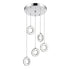 CWI Lighting Ring LED Multi Light Pendant With Chrome Finish Model: 5417P20ST-R