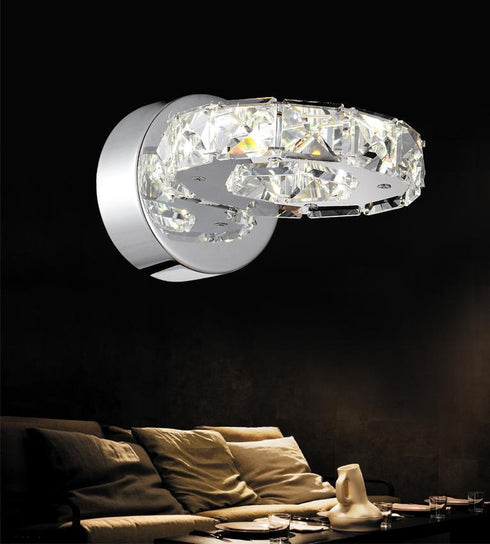 CWI Lighting Ring LED Wall Sconce With Chrome Finish Model: 5080W7ST