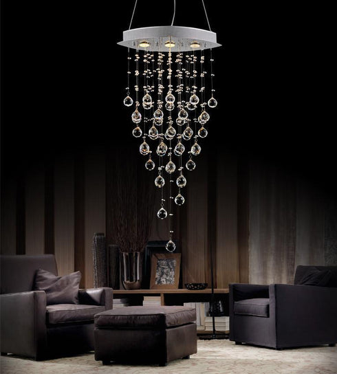 CWI Lighting Robin 3 Light Down Chandelier With Chrome Finish Model: 6640P18C-O