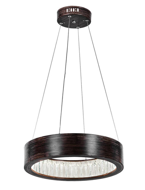 CWI Lighting Rosalina LED Chandelier With Wood Grain Brown Finish Model: 1040P16-251