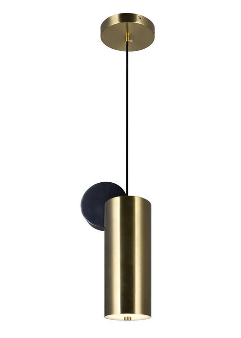 CWI Lighting Saleen LED Mini Pendant With Brass+black Finish Model: 1156P6-625