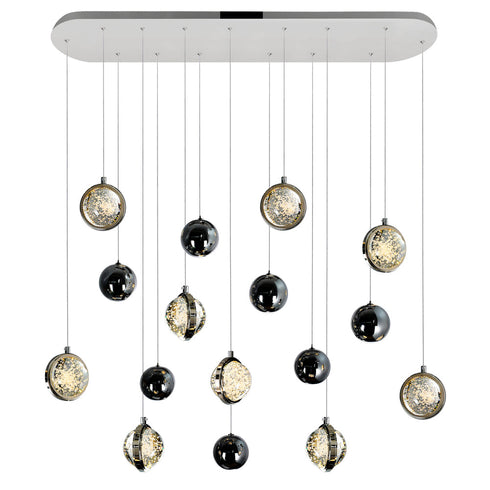 CWI Lighting Salvador 40 Inch LED Integrated Polished Model: 1673P40-9-613-RC