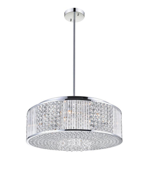CWI Lighting Sarina 12 Light Down Chandelier With Chrome Finish Model: QS8387P22C-R
