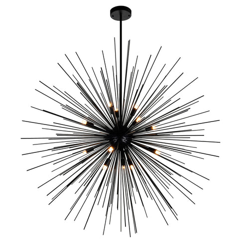 CWI Lighting Savannah 14 Light Chandelier With Black Model: 1034P40-14-101