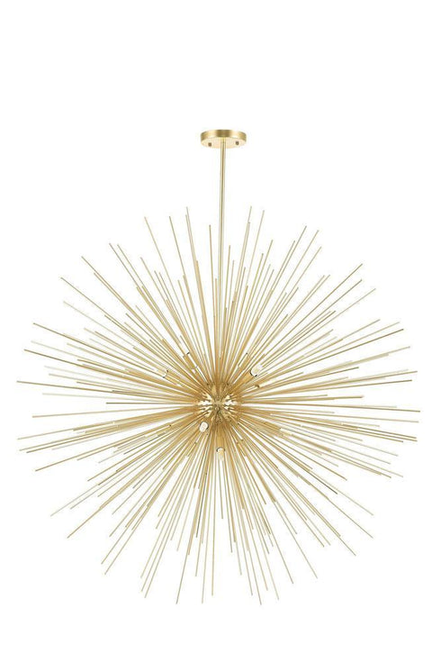 CWI Lighting Savannah 14 Light Chandelier With Gold Leaf Finish Model: 1034P40-14-620