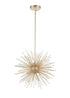 CWI Lighting Savannah 6 Light Chandelier With Gold Leaf Finish Model: 1034P16-6-620