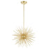 CWI Lighting Savannah 6 Light Chandelier With Gold Leaf Finish Model: 1034P16-6-620