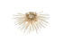 CWI Lighting Savannah 6 Light Flush Mount With Gold Leaf Finish Model: 1034C20-6-620