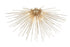 CWI Lighting Savannah 8 Light Flush Mount With Gold Leaf Finish Model: 1034C40-8-620