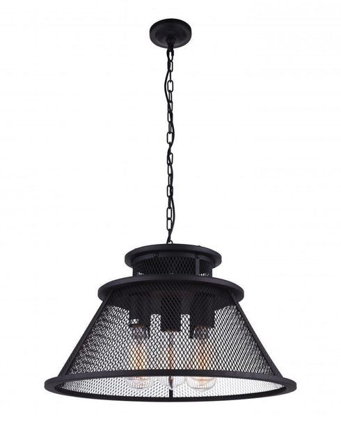 CWI Lighting Savill 5 Light Down Chandelier With Reddish Black Model: 9745P20-5-219