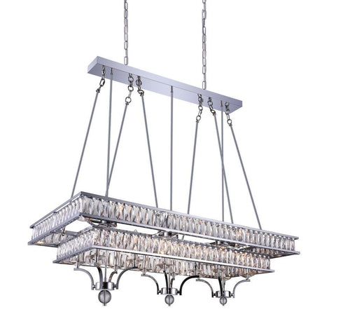 CWI Lighting Shalia 20 Light Island Chandelier With Chrome Finish Model: 9972P47-20-601