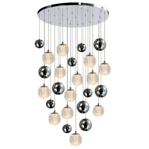 CWI Lighting Siena 13 Light Chrome Chandelier Model: 1679P24-13-601
