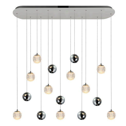 CWI Lighting Siena 9 Light Chrome Chandelier Model: 1679P40-9-601-RC