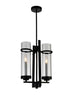 CWI Lighting Sierra 2 Light Up Mini Pendant With Black Finish Model: 9827P11-2-101