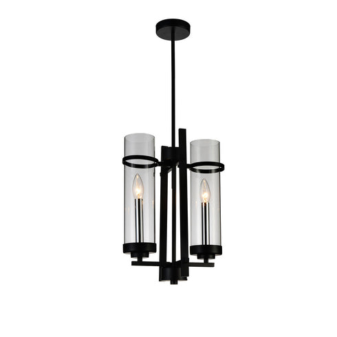 CWI Lighting Sierra 2 Light Up Mini Pendant With Black Finish Model: 9827P11-2-101