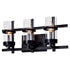 CWI Lighting Sierra 3 Light Wall Sconce With Black Finish Model: 9827W21-3-101