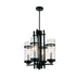 CWI Lighting Sierra 4 Light Up Mini Pendant With Black Finish Model: 9827P14-4-101