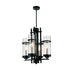 CWI Lighting Sierra 4 Light Up Mini Pendant With Black Finish Model: 9827P14-4-101
