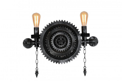 CWI Lighting Soto 2 Light Wall Sconce With Gray Finish Model: 9737W24-2-187