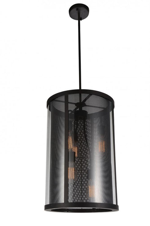 CWI Lighting Souris 5 Light Down Pendant With Reddish Brown Model: 9855P15-5-133