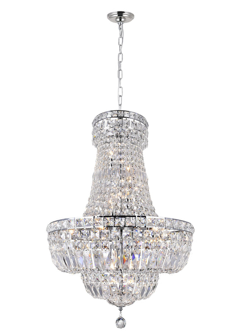 CWI Lighting Stefania 13 Light Down Chandelier With Chrome Finish Model: 8003P22C