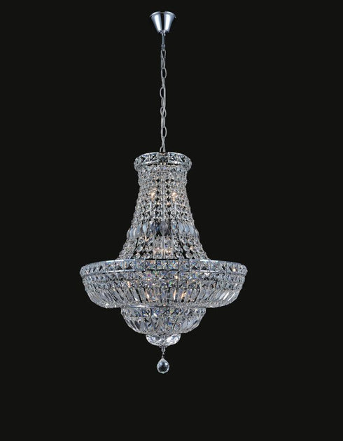 CWI Lighting Stefania 17 Light Down Chandelier With Chrome Finish Model: 8003P30C