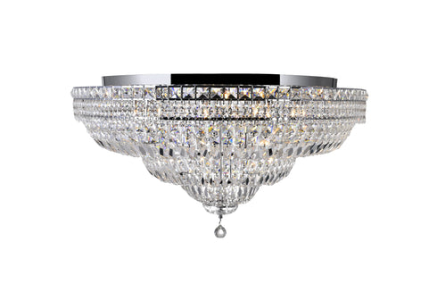 CWI Lighting Stefania 21 Light Bowl Flush Mount With Chrome Finish Model: 8003C36C