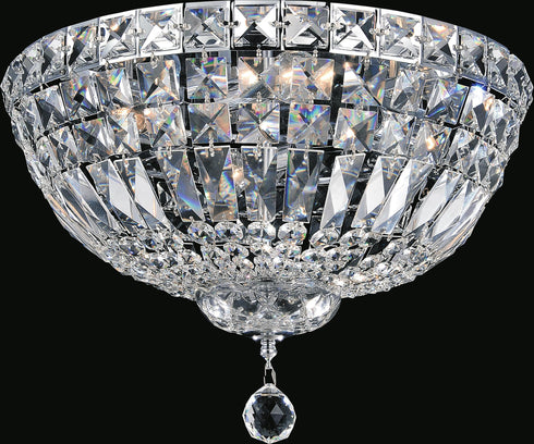 CWI Lighting Stefania 5 Light Bowl Flush Mount With Chrome Finish Model: 8003C16C