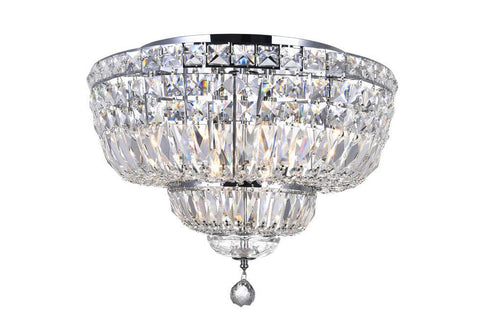 CWI Lighting Stefania 8 Light Bowl Flush Mount With Chrome Finish Model: 8003C20C