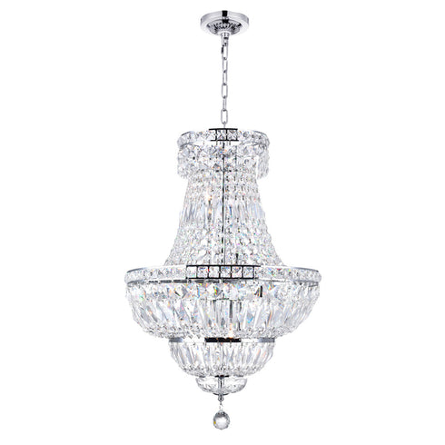 CWI Lighting Stefania 8 Light Down Chandelier With Chrome Finish Model: 8003P18C