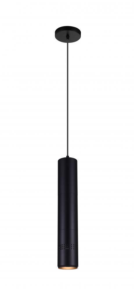 CWI Lighting Stowe LED Down Mini Pendant With Black Finish Model: 7117P3-1-101-A
