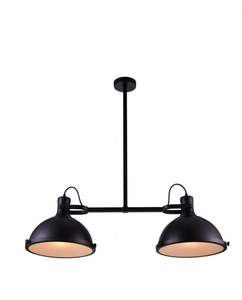 CWI Lighting Strum 2 Light Island Chandelier With Black Finish Model: 9760P37-2-101