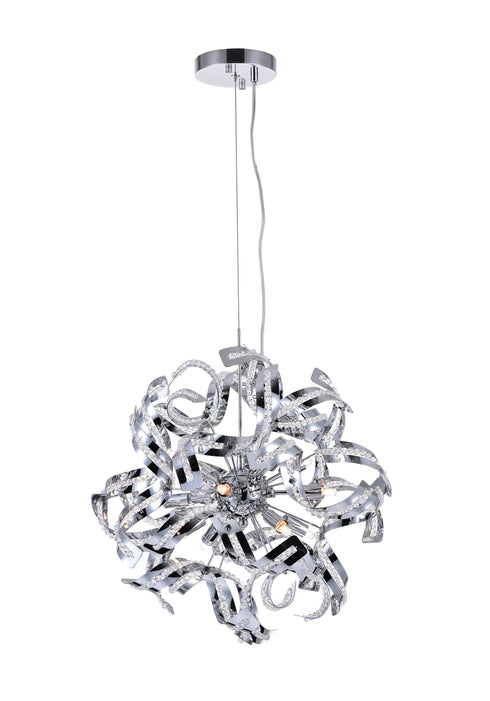 CWI Lighting Swivel 12 Light Chandelier With Chrome Finish Model: 5067P19C
