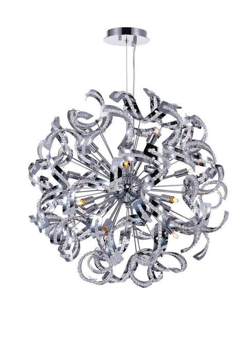 CWI Lighting Swivel 14 Light Chandelier With Chrome Finish Model: 5067P22C