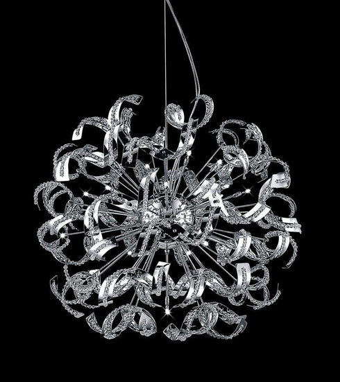 CWI Lighting Swivel 18 Light Chandelier With Chrome Finish Model: 5067P29C
