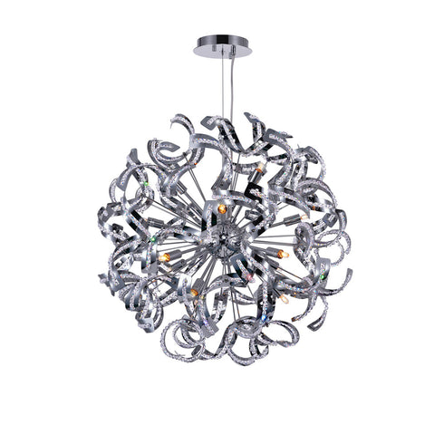 CWI Lighting Swivel 18 Light Chandelier With Chrome Finish Model: 5067P29C