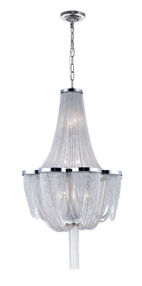 CWI Lighting Taylor 10 Light Down Chandelier With Chrome Finish Model: 5480P22C