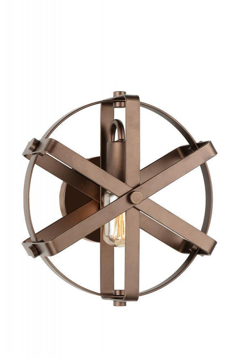 CWI Lighting Tessa 1 Light Wall Sconce With Brown Finish Model: 9715W11-1-182