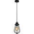 CWI Lighting Tomaso 1 Light Down Mini Pendant With Black Finish Model: 9610P4-1-101