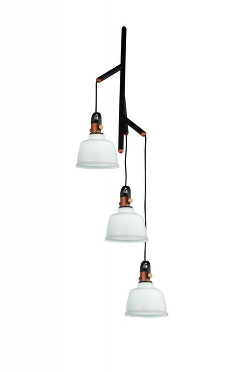 CWI Lighting Tower Bell 3 Light Down Pendant With White Finish Model: 9648P22-3-WHITE
