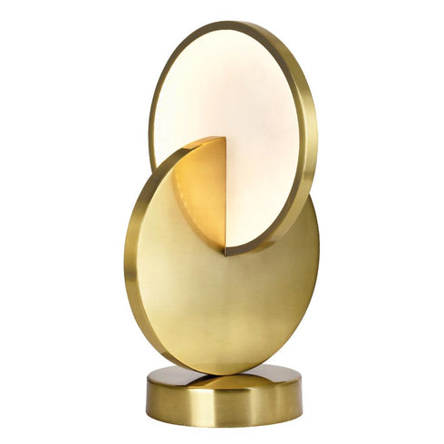 CWI Lighting Tranche LED Lamp With Brushed Brass Finish Model: 1206T10-1-629