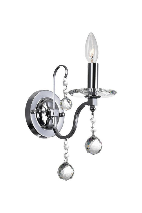 CWI Lighting Valentina 1 Light Wall Sconce With Chrome Finish Model: 5507W5C-1