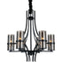 CWI Lighting Vanna 6 Light Up Chandelier With Black Finish Model: 9858P27-6-101