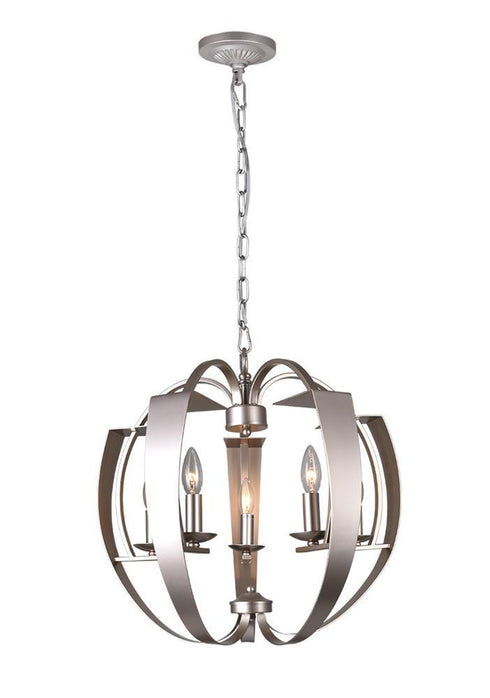CWI Lighting Verbena 5 Light Chandelier With Pewter Finish Model: 9950P21-5-221