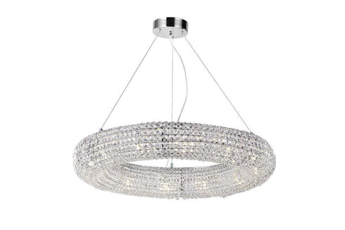 CWI Lighting Veronique 12 Light Chandelier With Chrome Finish Model: 1057P32-12-601